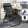 Silla plegable reclinable, adecuada para siestas en la oficina, se puede usar para sentarse o acostarse, una silla cómoda para relajarse, con respaldo, ideal para habitaciones de estudiantes o como silla de computadora