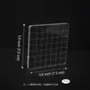 Bloque de Sello Transparente Acrílico DIY Multiespecificación con Impresión de Líneas de Cuadrícula Herramienta de Estampado para Scrapbooking y Tarjetas