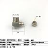 Conector de rosca rápida conector neumático de tubería de aire codo de rosca externa de rosca rápida latón niquelado rosca externa neumático en ángulo recto original