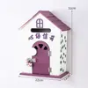 Muebles para el Hogar Estilo Pastoral Buzón de Guardería Buzón de Mensajes Buzón de Madera Buzón de Sugerencias Decoraciones de Casitas de Madera Pequeñas