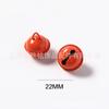 Doces pintados coloridos 22mm colorido animal de estimação pequeno sino redondo faça você mesmo chaveiro acessórios natal metal colar bolsa