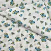 Tela de algodón y lino estampada hecha a mano retazos de tela para DIY mantel tela para cortinas de sofá tela de lino floral tela de fondo liquidación
