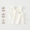 Chaleco de Bebé Puro Algodón Clase a Bebé Recién Nacido Verano Portabebés Chaleco de Espalda Media Estilo Primavera y Otoño Ropa Superior para Bebé