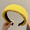 Faixa de cabelo da moda e estilosa na cor café para mulheres, faixa de cabelo versátil de alta qualidade, faixa de cabelo antiderrapante para lavar o rosto, acessório de cabelo estilo coreano