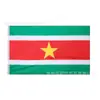 Bandera de Surinam 90*150cm en stock 3 * 5 pies bandera de poliéster fabricantes bandera de Surinam al por mayor transfronteriza