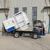 Comunidade de propriedade novo caminhão de lixo de energia nova veículo de transferência de lixo 6-10 lixeiras caminhão de lixo elétrico de quatro rodas