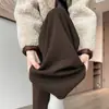 Pantalones Suaves de Cachemira para Mujer, Primavera, Otoño, Invierno 2026 Estilo Nuevo, Caídos, Suaves, Holgados, Casuales, Pierna Recta, Anchos, de Largo Completo
