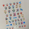 Adesivos de Unha Fofos do Doraemon 3D Pikachu Azul Lente de Celular Diário Adesivos em Relevo Estilo CA