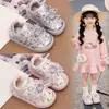 Zapatillas bonitas para bebé niña, zapatillas deportivas para niños para primavera y otoño, zapatos de princesa para niñas, zapatos casuales ligeros de suela blanda para bebés y niños pequeños