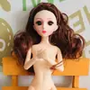 Muñeca Nude de 30 cm con Múltiples Articulaciones, Cabello Rizado a la Moda, Muñeca para Vestir, Práctica de Maquillaje DIY, Colgante de Sirena