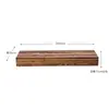 Reposapiés de Madera Maciza Anticorrosión Taburete Escalón para Balcón Exterior Reposapiés Elevador de Altura para Cocina Interior Reposapiés para Oficina