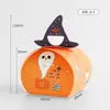 Cajas de dulces de Halloween, diseños de calabaza, fantasma y sombrero de mago, cajas de regalo de papel plegable, recuerdos de fiesta, cajas de dulces para pedir dulces