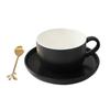 Taza de Leche para Desayuno Estilo Japonés, Taza Mezcladora de Cerámica para Hogar Oficina, Juego de Tazas para Té de la Tarde, Taza de Café Latte y Platillo Caja de Regalo