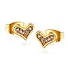 Aretes Europeos y Americanos Ins Moda Simple Elegante Diseño Nicho Acero Inoxidable Aretes de Diamantes Transfronterizos Aretes Compactos