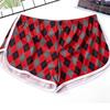 Ropa interior holgada con estampado a cuadros para hombre, bóxers de talla grande, pantalones cortos transpirables para jóvenes, deportivos, finos, de cintura baja, con flechas