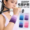 Muñequeras Deportivas para Bádminton, Absorbentes de Sudor y Antitorsión, para Hombres y Mujeres, Tenis, Correr, Fitness, Baloncesto, Toalla de Sudor para Muñeca, Muñequeras Degradadas