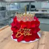 Adorno Acrílico Mariposa Flor Feliz Cumpleaños para Pastel Suministros para Repostería Postres Fiestas Descuento por Volumen