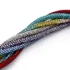Atacado do Fabricante Corda de Strass Tubo Redondo Acessórios de Joias DIY Materiais para Roupas e Sapatos Strass Colorido Redondo Corda para Celular Personalização