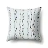 Funda de Almohada de Poliéster Estilo Nórdico ins Planta Flor Impreso Piel de Durazno Funda de Cojín Funda de Cojín de Cintura para Sofá QTA04