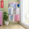 Secador de Roupas Simples, Varal Dobrável para Interior, Varal Móvel de Chão para Varanda, Cabide de Roupas para Exterior, Secador de Roupas