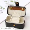 Caixa de Joias Portátil Caixa de Armazenamento Mini Requintada Caixa para Brincos Brincos Anel Porta-Joias de Viagem Carry-On Pequena Caixa de Joias