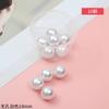 Perlas de imitación ABS para realzar, accesorios de bricolaje, pulseras, collares, joyas con cuentas, cuentas sueltas no porosas.
