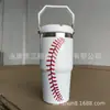Copo de Carro com Alça e Canudo Transfronteiriço 20/30oz Aço Inoxidável 304 Camada Dupla Isolamento a Vácuo Copo de Gelo