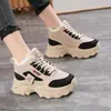 Zapatos de invierno de caña alta estilo papá para mujer, nuevo estilo 2026, versátiles zapatos de algodón estilo coreano, cómodos, engrosados y con forro de felpa, calzado deportivo, CY035