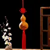 Nudo chino cuero blanco calabaza zodiacal pirograbado texto calabaza de juego colgante artesanía colgante de calabaza suministro para puesto