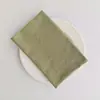 Guardanapo de algodão puro pano de boca doméstico quadrado liso pano de chá toalha de mesa jogo americano decoração de mesa ocidental para mesa
