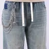 Cadena para Pantalones Punk Metalera Europea y Americana, Cadena para Pantalones de Moda con Colgante Múltiple de Calavera y Tibias Cruzadas, Accesorio de Moda Simple y Único