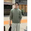 Nuevo Suéter de Punto Casual para Hombre Talla Grande, Estilo Old Money, con Textura de Cable, Media Cremallera, Otoño/Invierno 2026