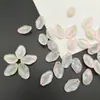 Acessórios de joias faça você mesmo de cristal tailandês estrela antigo grampo de cabelo de pétala brincos de fivela de cabeça material 12X19 vidro flor de pêssego gorda