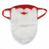 Máscara de Navidad Amazon nueva máscara de barba roja suministros navideños máscara de algodón lavable rojo brillante