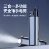 Linterna mini de aleación de aluminio de alto brillo para coche, rompecristales de emergencia 3 en 1, linterna estroboscópica para exteriores, martillo de seguridad