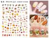 Etiquetas Engomadas para Uñas de Acción de Gracias Halloween Comercio Electrónico Transfronterizo Manicura Wan Hoja de Arce Etiquetas Engomadas para Uñas de Halloween Wg346-360