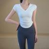 Ropa deportiva de verano para mujer, de manga corta, para correr, entrenar, yoga, pilates, deportes profesionales, camiseta transpirable de secado rápido.