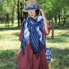 Primavera e Verão Imitação Tie-Dye Impresso Estilo Étnico Lenço Multifuncional Yunnan Protetor Solar Shake Tone Live Travel Cloak
