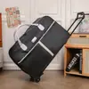 Bolsa de Viagem Feminina Grande Capacidade com Rodinhas Bolsa Portátil Estilo Coreano Viagem de Curta Distância Bagagem de Mão Leve Dobrável para Estudantes Homens