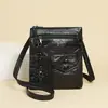 Bolsa para Teléfono Móvil para Mujer 2025 Nueva Moda Europea y Americana Retro Piel Suave Bolso de Mujer Bolso de Hombro Cruzado Billetera para Monedas Transfronterizo