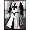 Dulce Papá Túnica Medieval Renacimiento Punto Dividido Top para Hombre Vestido Templario