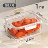 Caixa de conservação de alimentos frescos Caixa de armazenamento de alimentos selada para geladeira com tampa Caixa de frutas Lancheira Lancheira de plástico de qualidade alimentar Tigela de conservação de alimentos