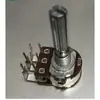 Potenciômetro Tipo 148 Dupla Gang Perna Interna Curva Resistor Ajustável B5KB10KB50KA50K30 Eixo Estriado Cabo Extra Longo