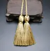 Cortina Vertical de Seda de Hielo de 54 cm con Borla Doble y Cordón de Ajuste Borla de Poliéster