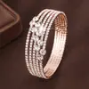 1 Pulsera Pulsera Estilo Coreano Europeo y Americano Joyería Moda Pulsera de Novia Pulsera Elástica de Diamantes de Pedrería Pulsera de Lujo