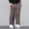 Pantalones Casuales de Gama Alta, Modernos y Sofisticados para Hombre, Nuevos para Primavera y Otoño, Corte Recto Delgado, Estilo Coreano, Modernos Pantalones de Traje de Negocios