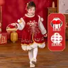 Roupa de Ano Novo para Meninos Inverno 2025 Novo Estilo Hanfu Festivo para Meninas Roupa de Ano Novo Infantil Conjunto de Roupa Formal para Bebê de Um Ano