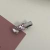 Pinza para el cabello con lazo de diamantes de imitación Y2K, pinza para el cabello de estrella para niña linda, metal lateral para mujer, clip de pico de pato de alta gama, accesorios para el cabello