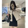 [Beneficios de Stock Disponible] Abrigo de Lana de Doble Cara Xiaoxiang Chaqueta Corta de Lana para Mujer Pequeña de Primavera y Otoño Ropa de Lana Privada al por Mayor