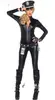 Uniforme de Halloween Cosplay Cuero Gato Mujer Una Pieza Cuero Hombre Gordo Gata Cosplay Uniforme